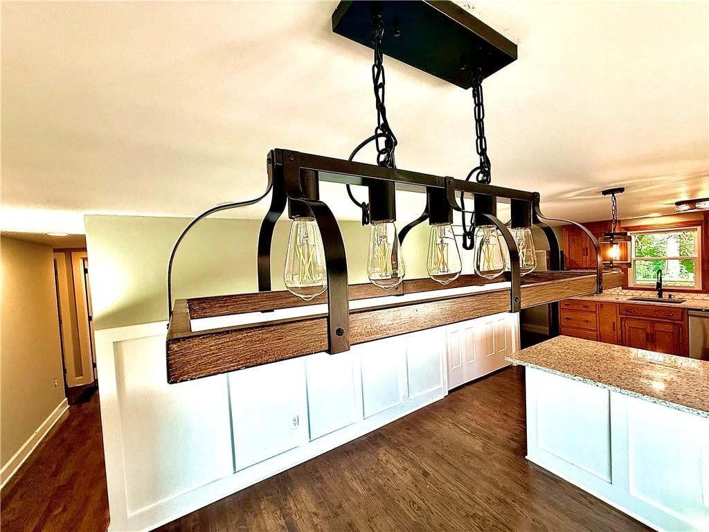 Statement lighting at 4833 N Winchester Street, Kansas City, MO 64119