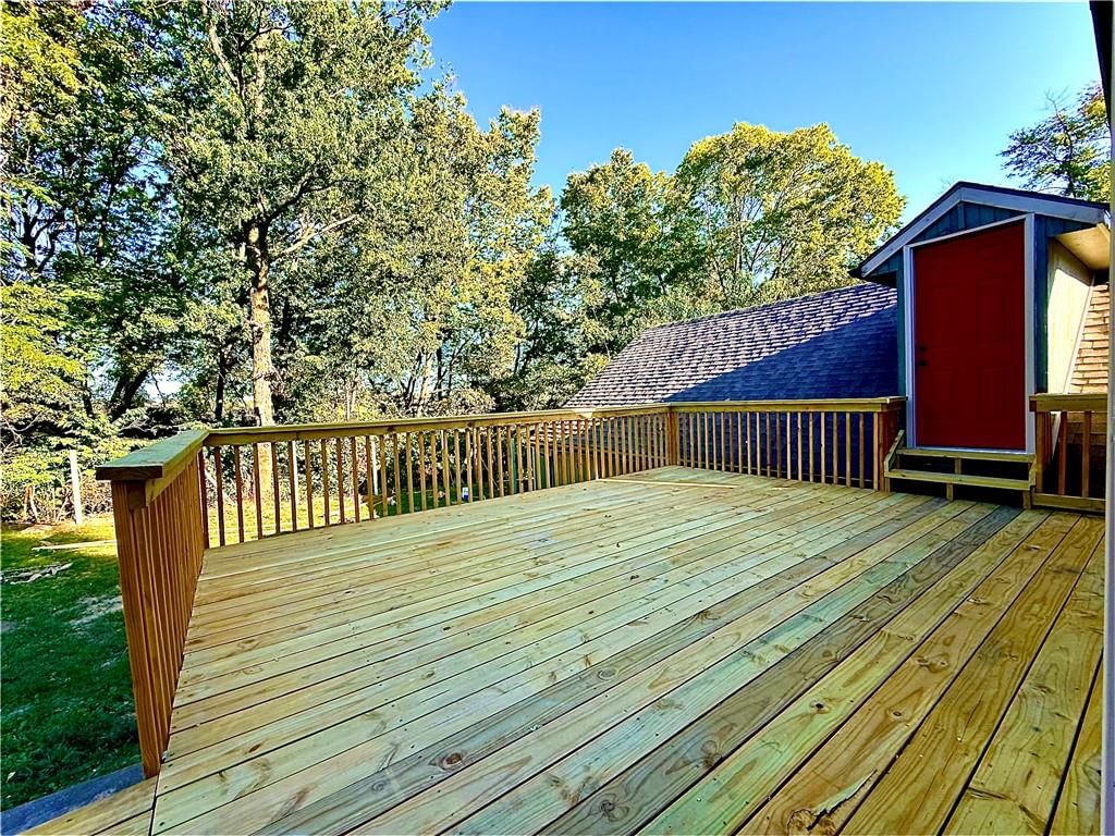 Deck and wood deck at 4833 N Winchester Street, Kansas City, MO 64119