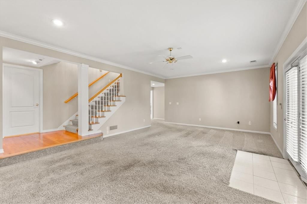 Finished basement at 3730 S Milton Drive, Independence, MO 64055