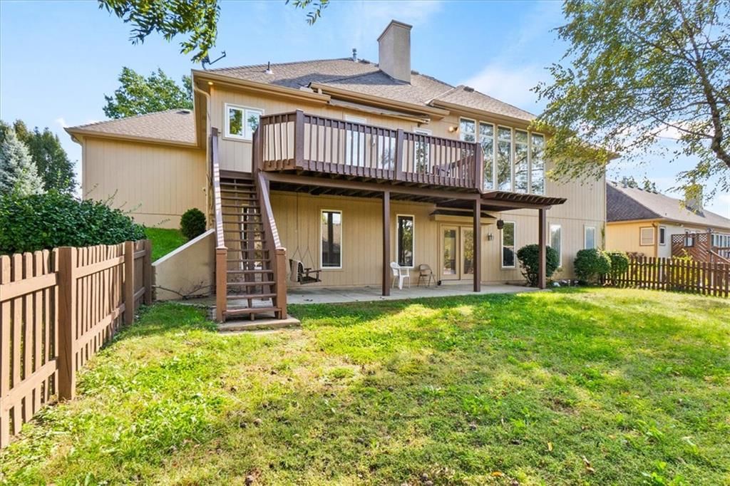 Covered patio at 3730 S Milton Drive, Independence, MO 64055