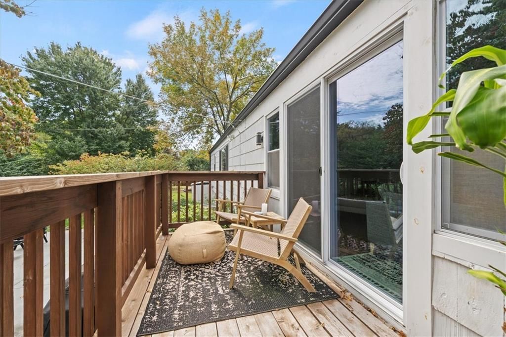Big backyard, fenced yard and mature trees at 8601 Belleview Avenue, Kansas City, MO 64114