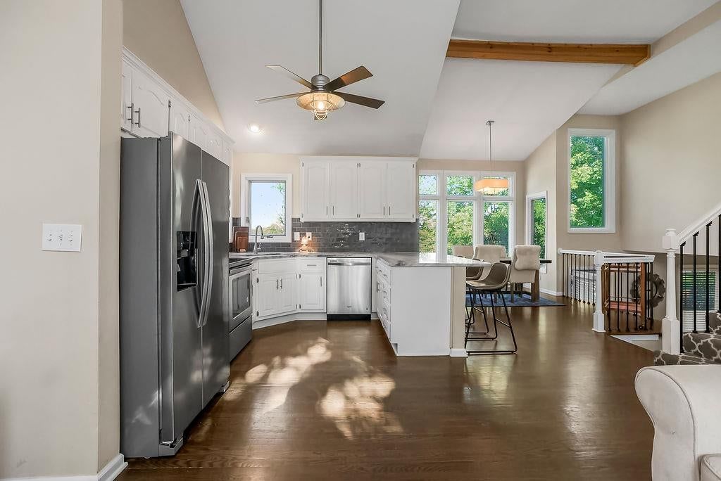Stainless steel appliances and electric range at 4732 Chouteau Street, Shawnee, KS 66226