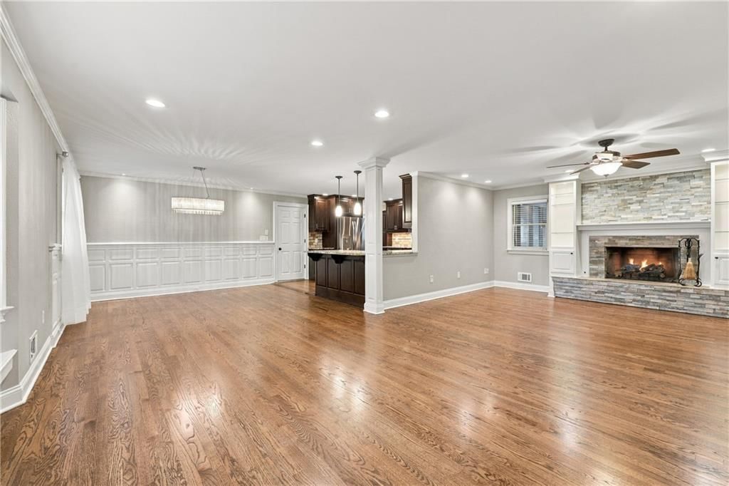 Fireplace and stone fireplace at 1703 NE 77 Street, Gladstone, MO 64118