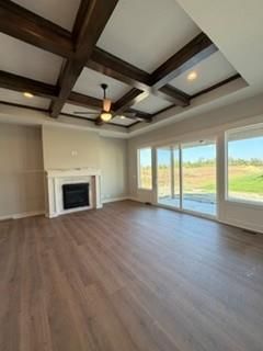 Coffered ceiling and ceiling beams at 3347 SW Arborun Drive, Lee's Summit, MO 64082