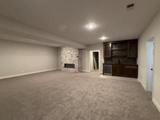 Finished basement and wet bar at 3347 SW Arborun Drive, Lee's Summit, MO 64082
