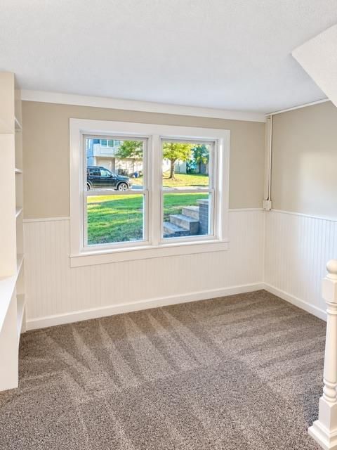 Shiplap / paneling and carpet at 7503 E 93rd Street, Kansas City, MO 64138