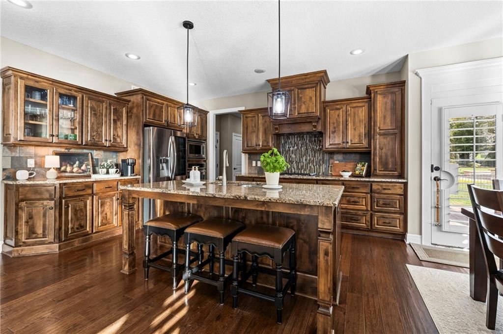 Kitchen island at 9411 W 163rd Terrace, Overland Park, KS 66085