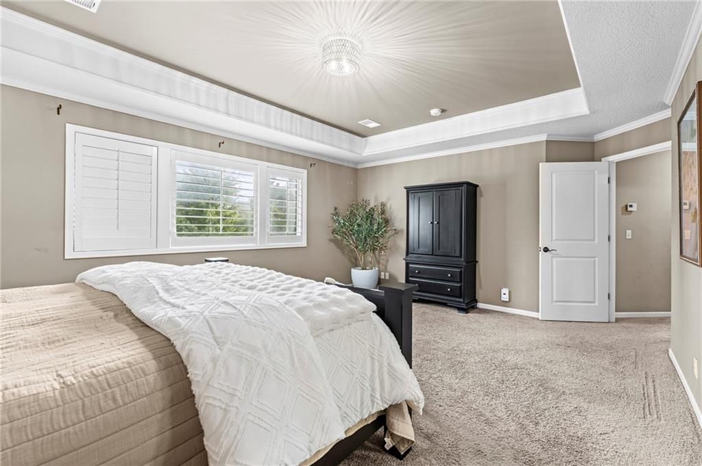 Tray ceiling and black hardware at 9411 W 163rd Terrace, Overland Park, KS 66085
