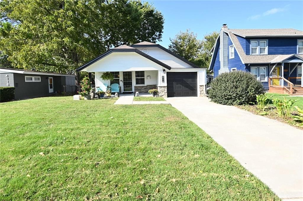 Concrete driveway at 4116 Adams Street, Kansas City, KS 66103