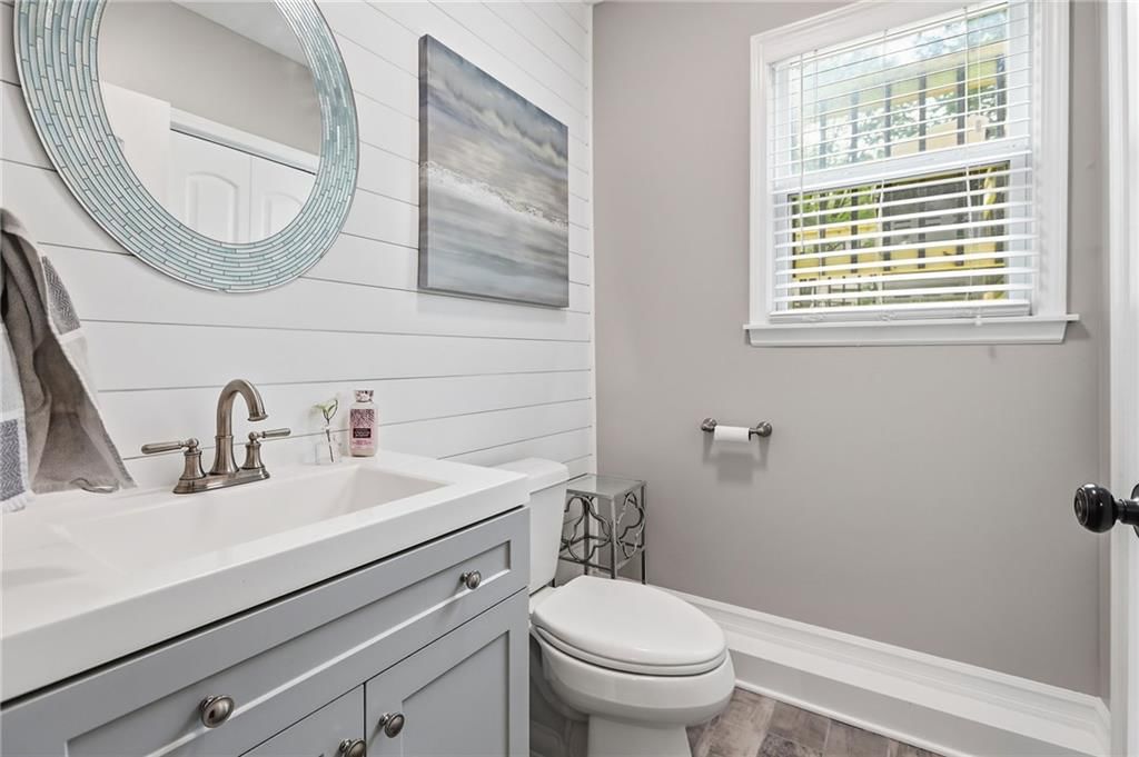 Shiplap / paneling and black hardware at 14513 90TH Court, Lenexa, KS 66215