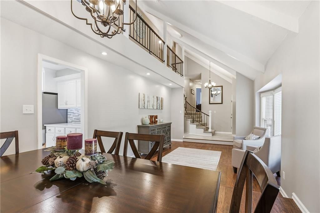Open floor plan and recessed lighting at 14513 90TH Court, Lenexa, KS 66215