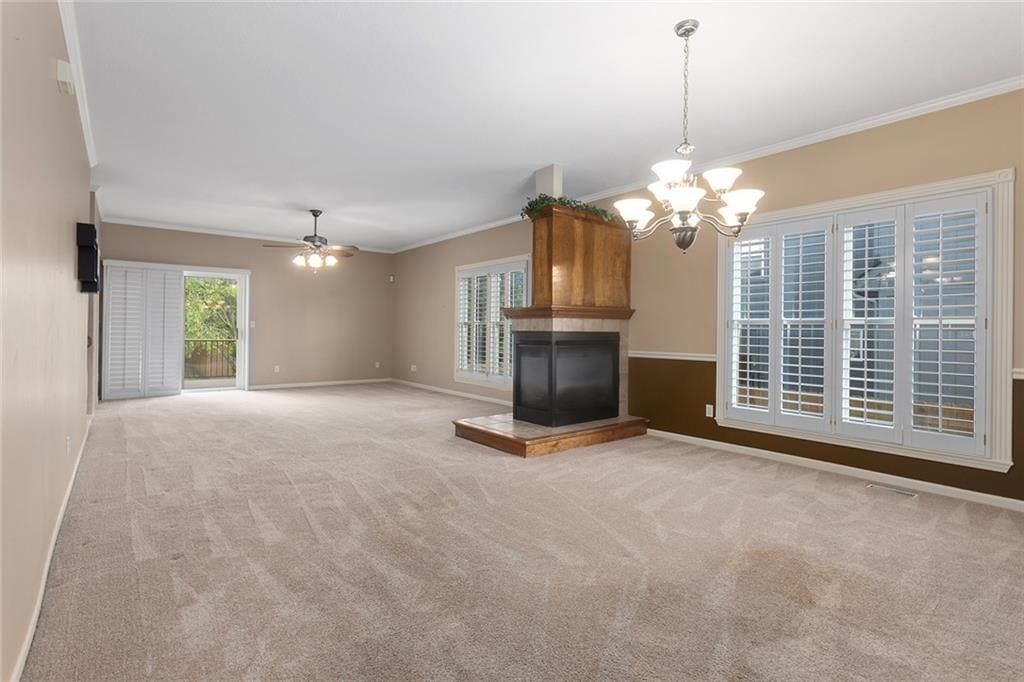 Fireplace at 12133 S Valley Road, Olathe, KS 66061