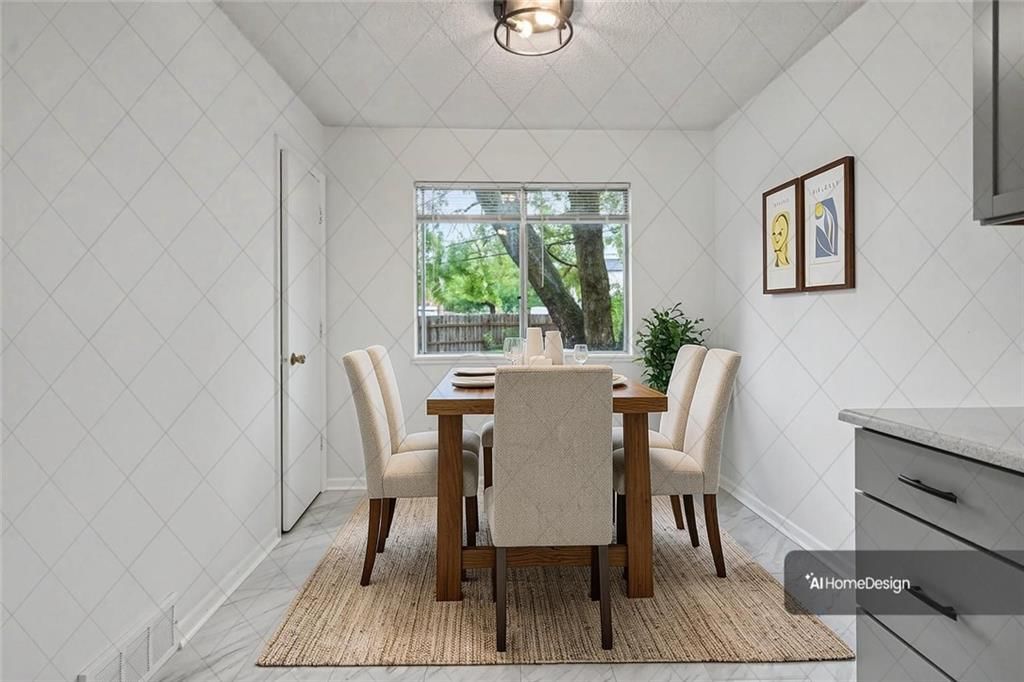 Breakfast nook at 9734 Hadley Drive, Overland Park, KS 66212