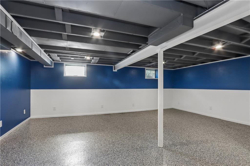 Finished basement at 9532 Benson Street, Overland Park, KS 66212