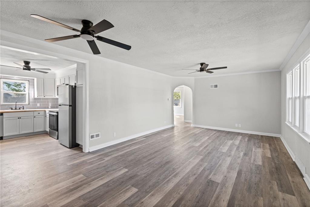 Open floor plan and white trim at 4311 Yecker Avenue, Kansas City, KS 66104