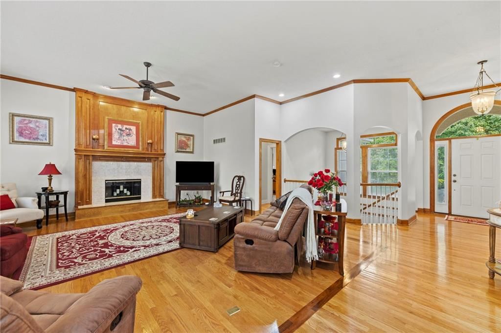 Fireplace at 29483 Masters Court, Louisburg, KS 66053