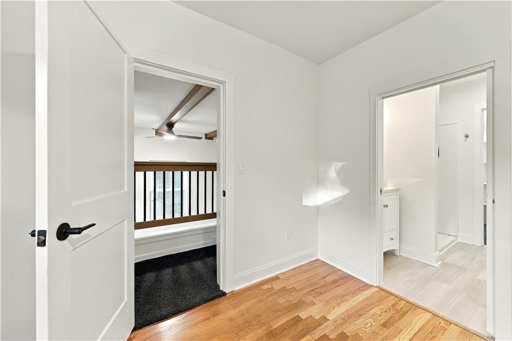 Home office, shiplap / paneling and ceiling beams at 9358 E 64th Terrace, Raytown, MO 64133