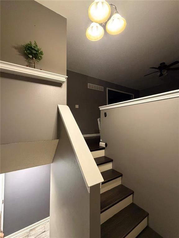 Staircase at 10506 N Baltimore Avenue, Kansas City, MO 64155