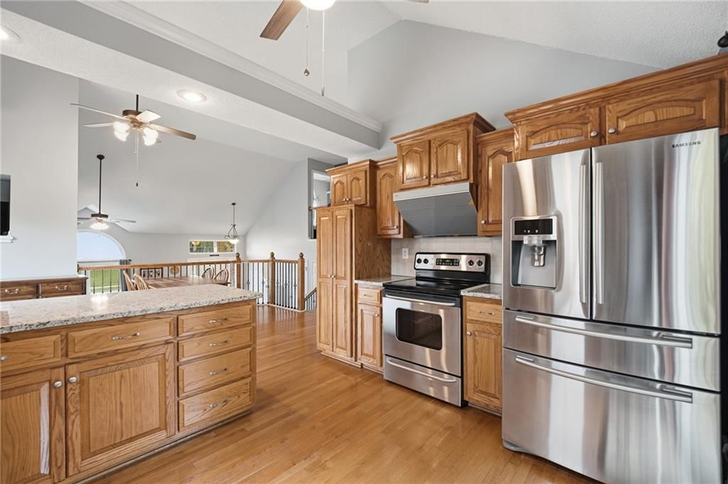 Stainless steel appliances and electric range at 2252 SW Morris Drive, Lee's Summit, MO 64082