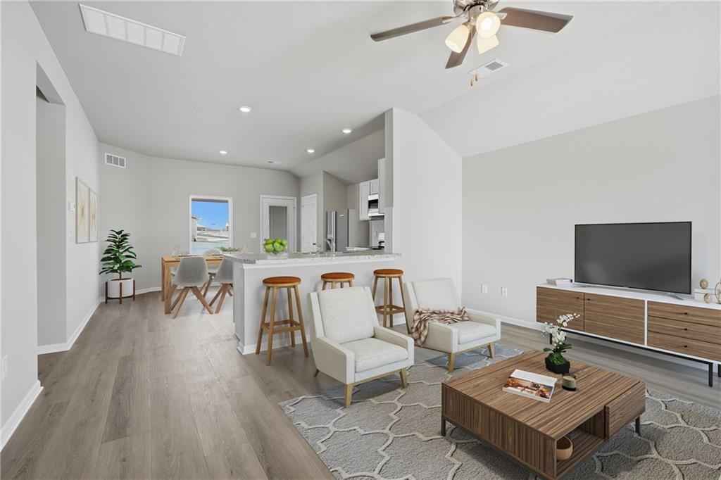 Open floor plan and recessed lighting at 20373 W 195th Street, Spring Hill, KS 66083