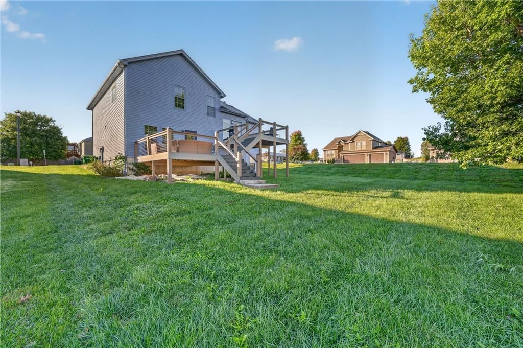 Big backyard, mature trees and flat lot at 2510 N 111th Terrace, Kansas City, KS 66109