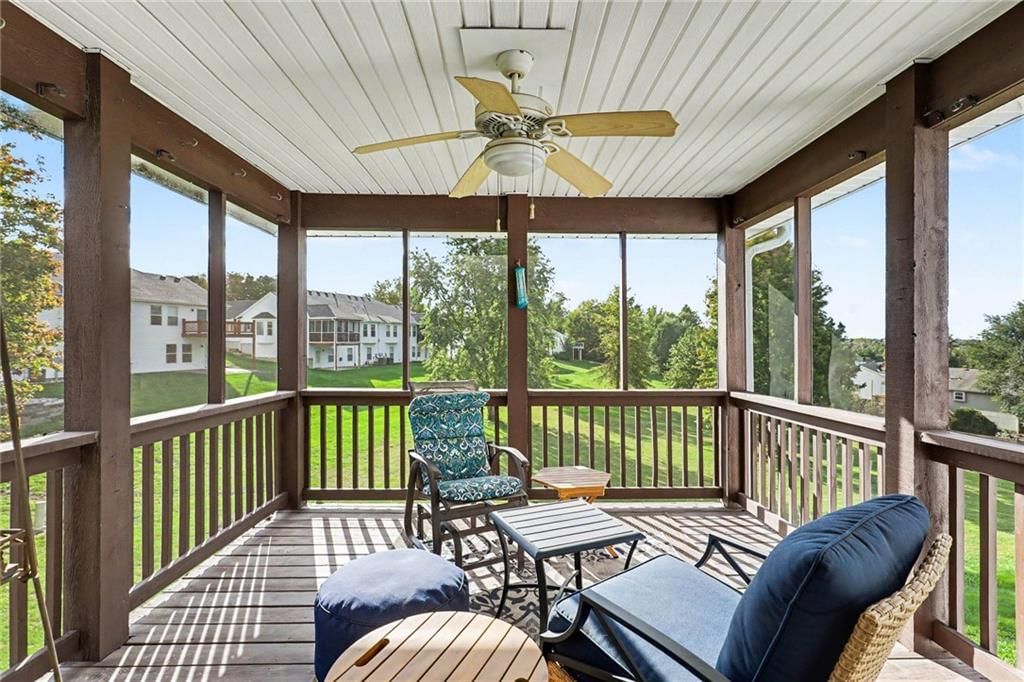 Screened porch at 3213 Devonshire Drive, Platte City, MO 64079