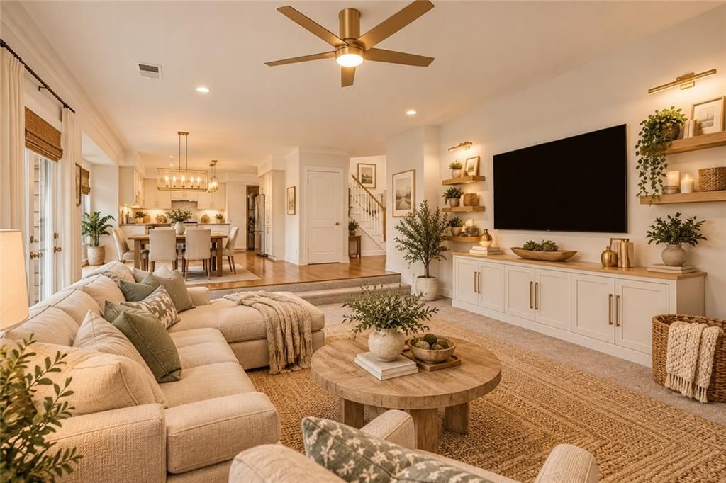Open floor plan at 15821 Horton Court, Overland Park, KS 66223