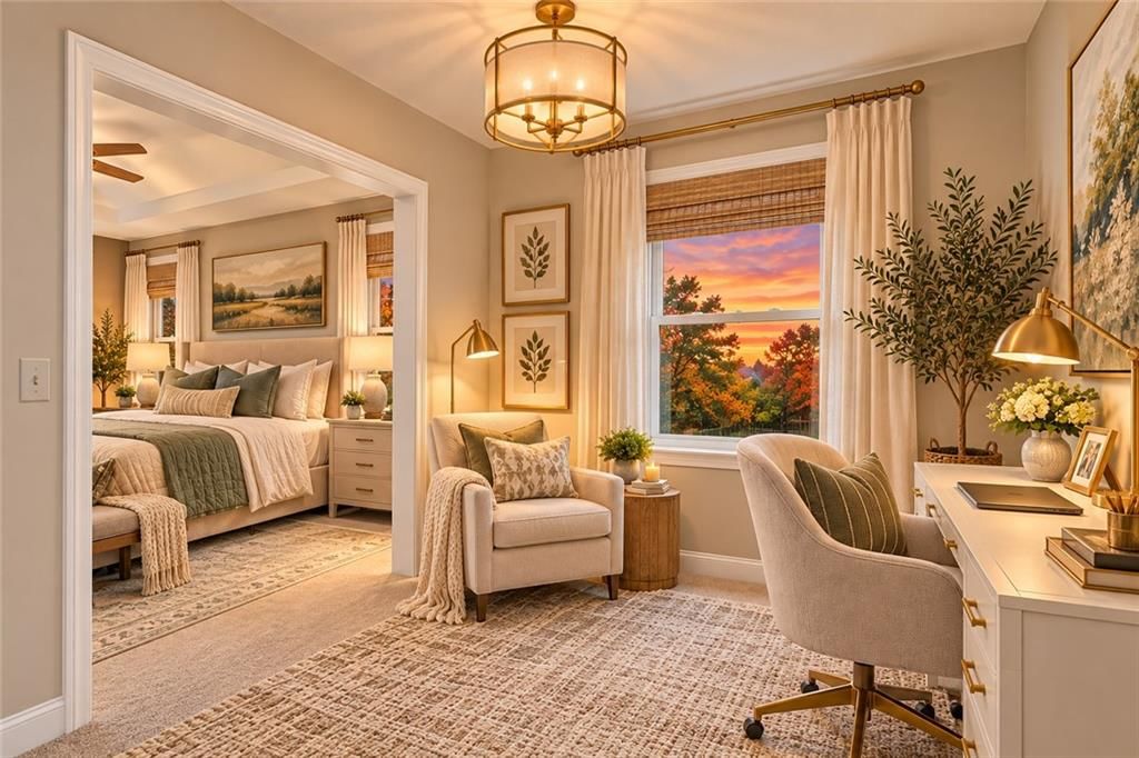Home office and bedroom sitting area at 15821 Horton Court, Overland Park, KS 66223