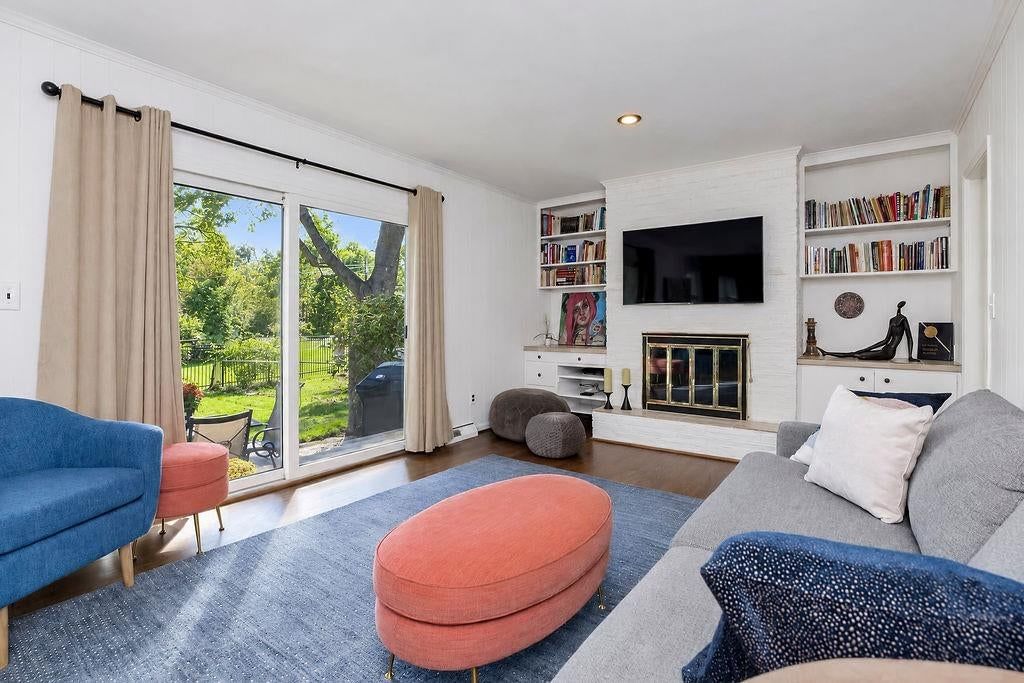 Fireplace and recessed lighting at 3109 W 79th Terrace, Prairie Village, KS 66208