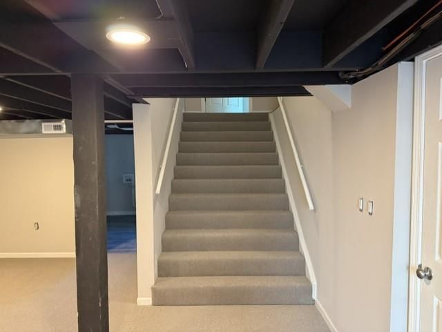 Staircase at 409 Holden Street, East Lynne, MO 64743