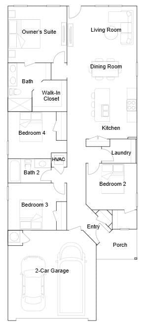Covered front porch and main-floor primary bedroom at 1616 SW 9th Street, Oak Grove, MO 64075