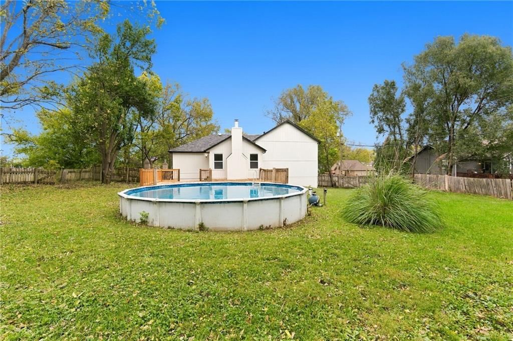 Big backyard at 703 W. Lawrence Street, Spring Hill, KS 66083