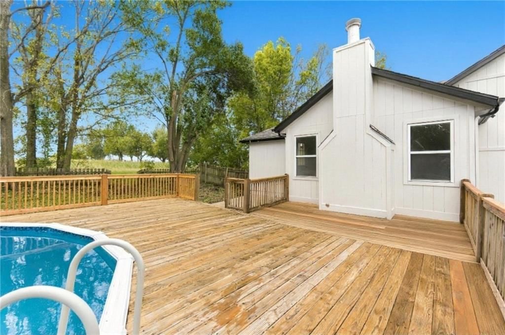 In-ground pool and deck at 703 W. Lawrence Street, Spring Hill, KS 66083