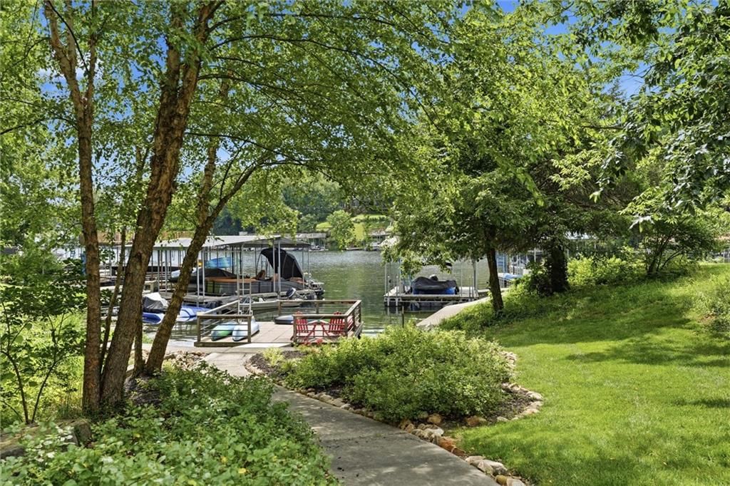 Lake visible from the property at 43 L Street, Lake Lotawana, MO 64086