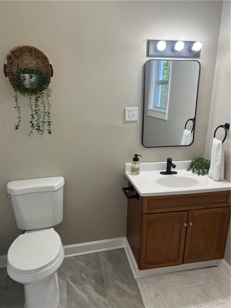 Wood vanity at 1124 Quincy Street, Leavenworth, KS 66048