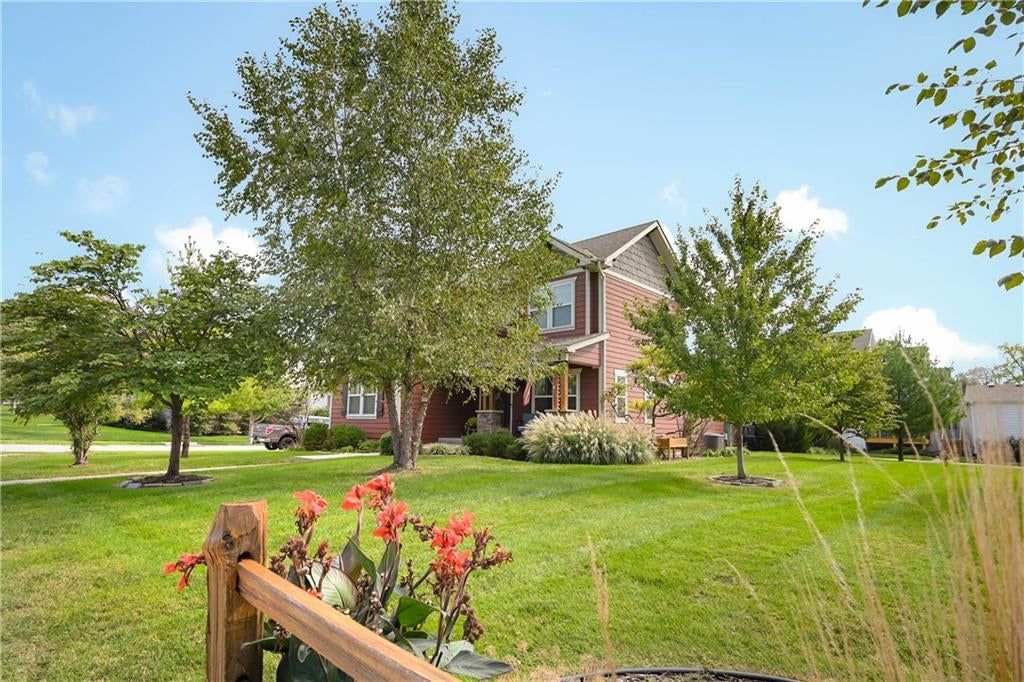 Big backyard, fenced yard and wood fence at 3317 SW Longview Road, Lee's Summit, MO 64081