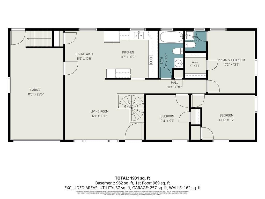 Main-floor primary bedroom at 8507 Kentucky Avenue, Raytown, MO 64138
