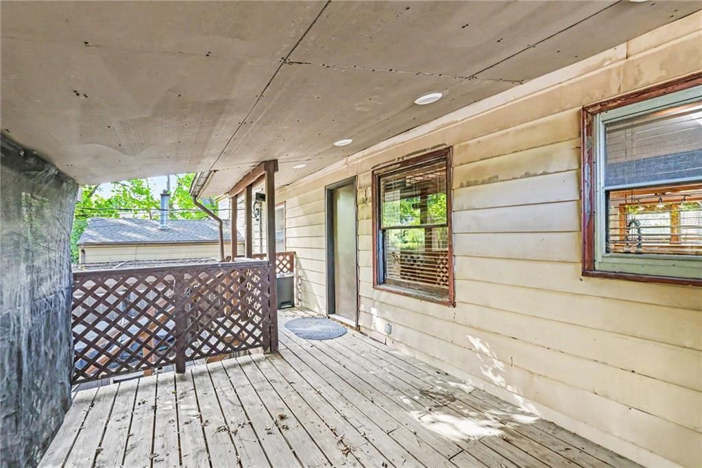 Deck and covered patio at 1305 S 40th Street, Kansas City, KS 66106