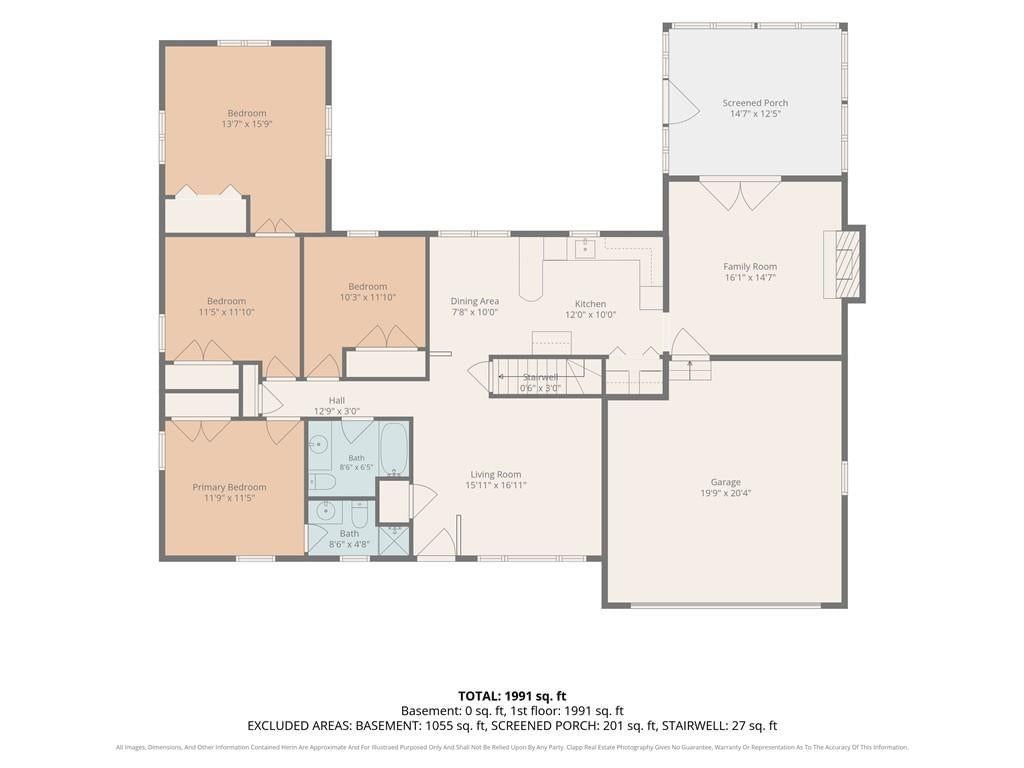 Main-floor primary bedroom at 8914 Park Street, Lenexa, KS 66215