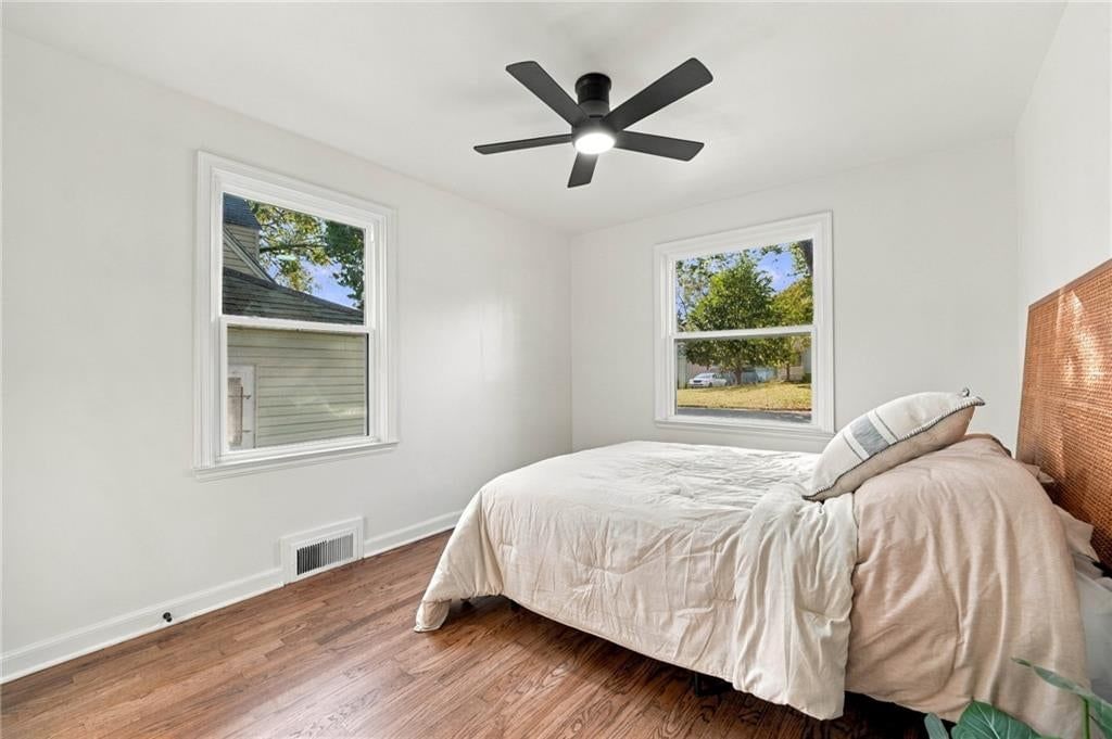 Hardwood floors at 7929 Madison Avenue, Kansas City, MO 64114