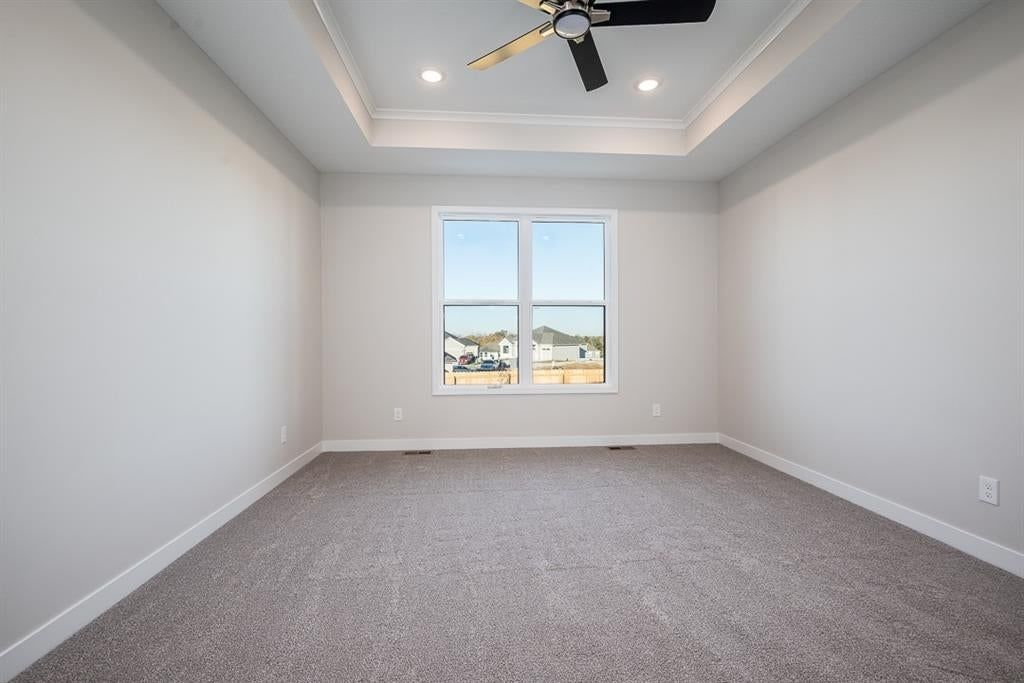 Tray ceiling and carpet at 14617 Aspen Circle, Basehor, KS 66007