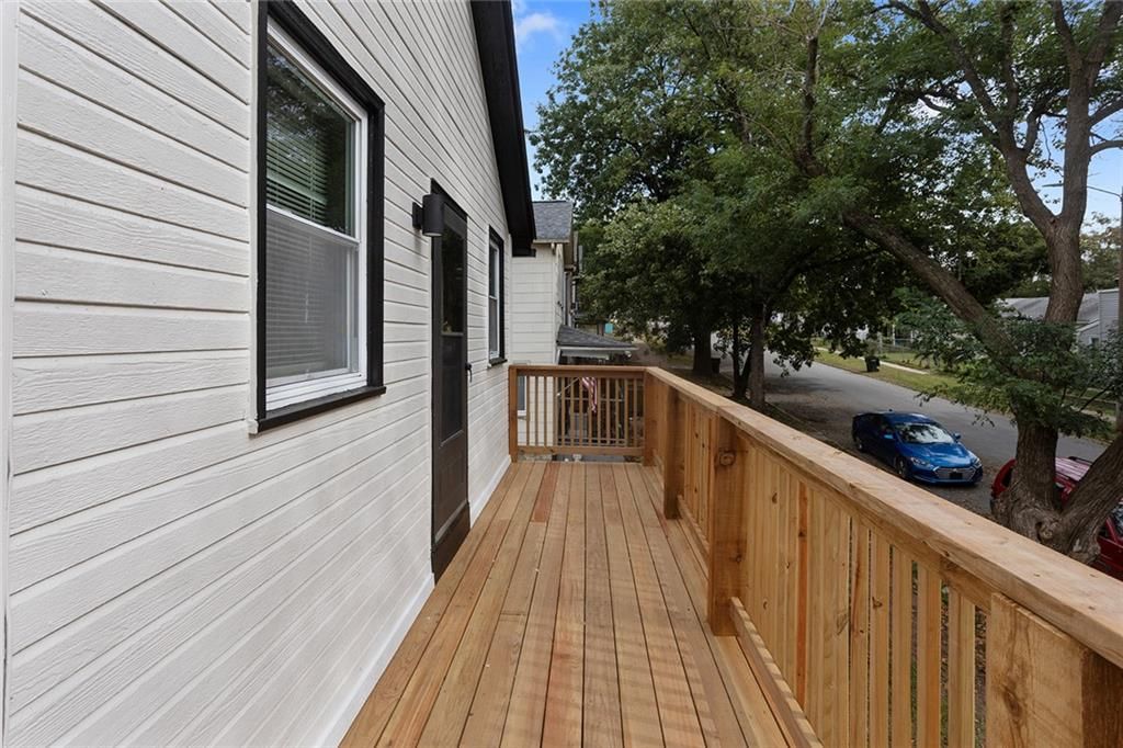 Black exterior windows at 724 Seneca Street, Leavenworth, KS 66048