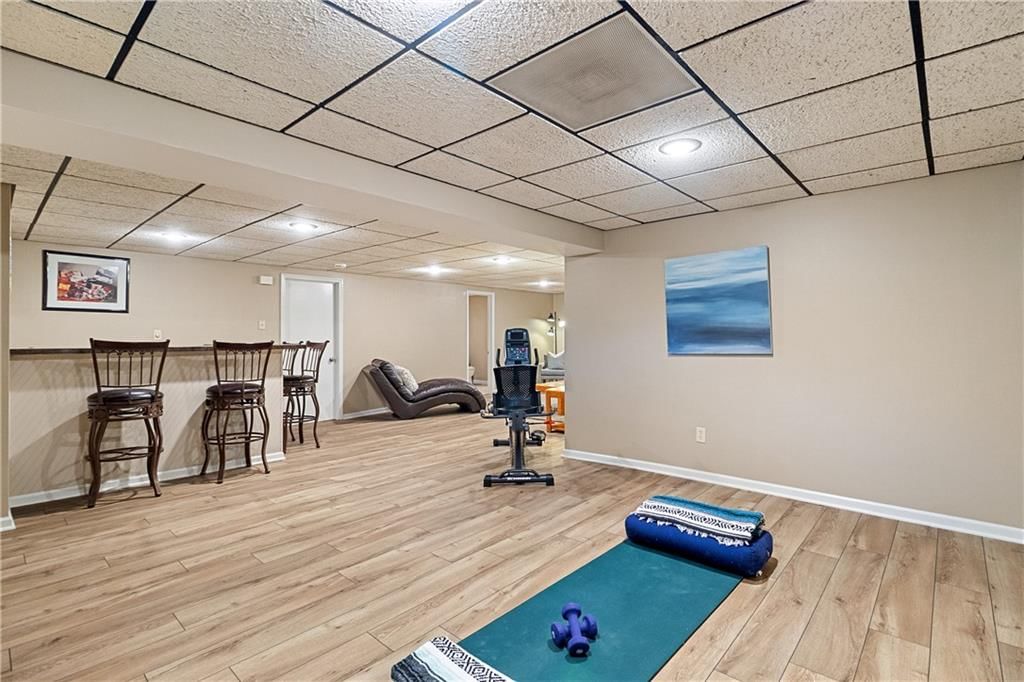 Finished basement and home gym at 10909 W 102nd Street, Overland Park, KS 66214