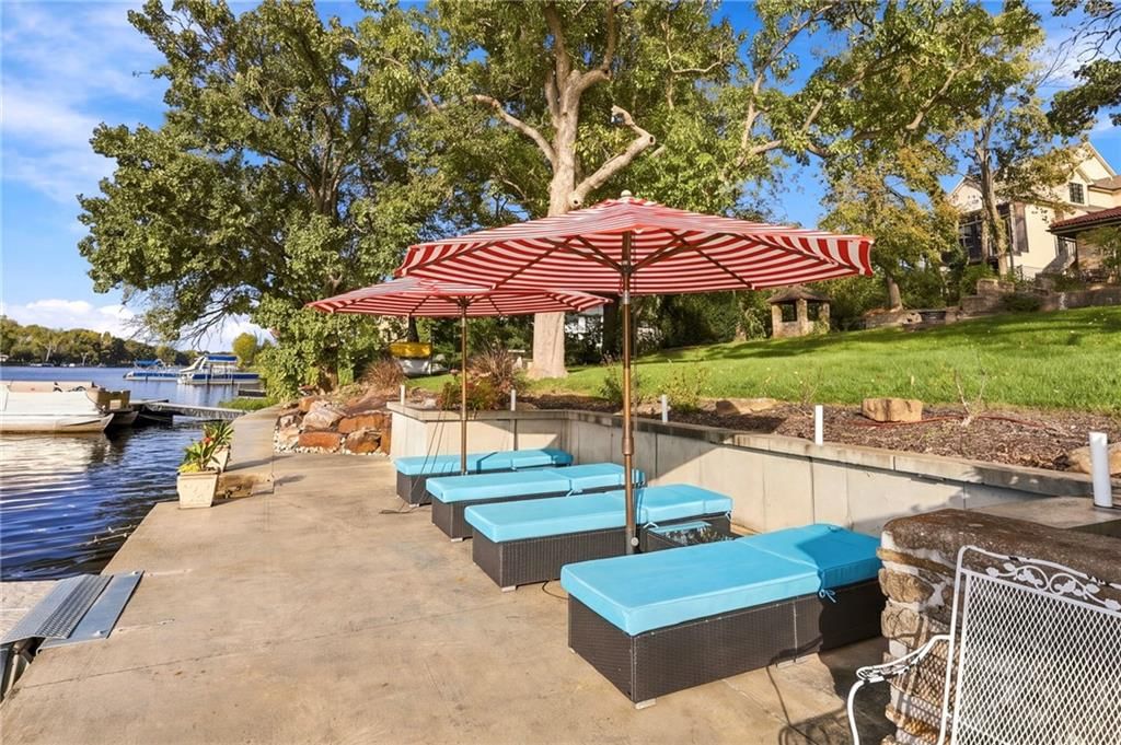 Concrete patio at 7810 NW Scenic Drive, Weatherby Lake, MO 64152