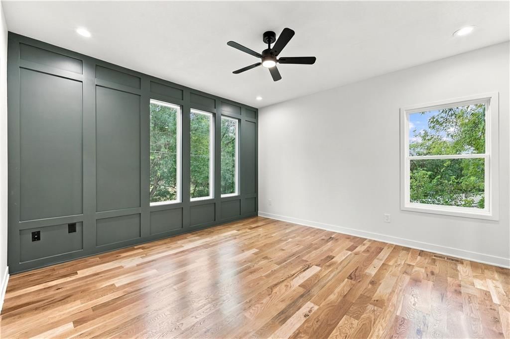 Wainscoting or board and batten and accent wall at 2730 S 37th Street, Kansas City, KS 66106