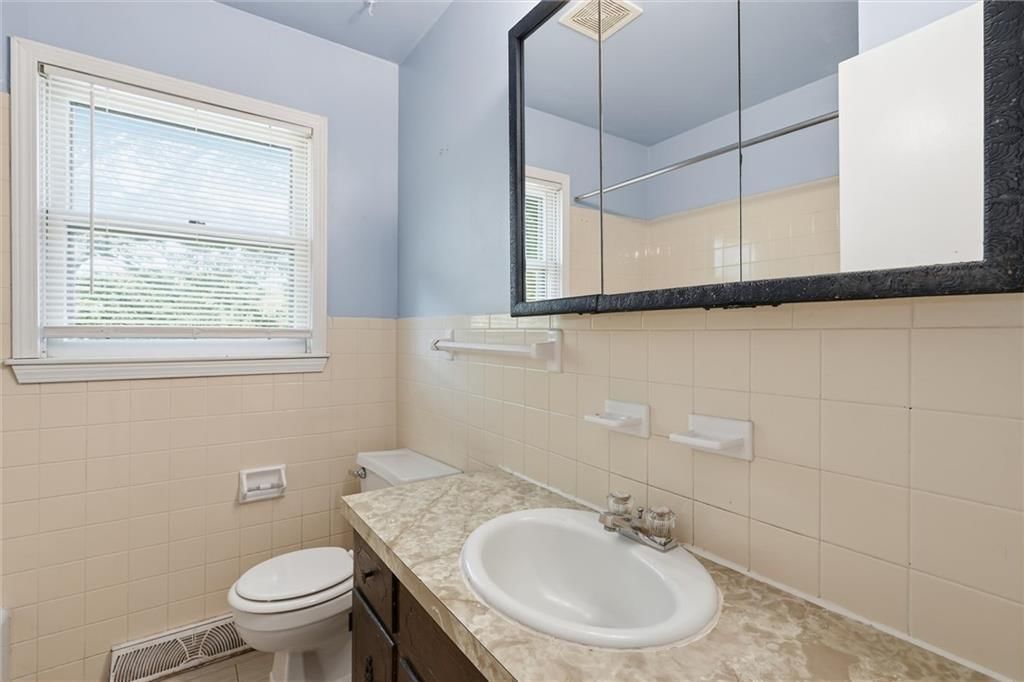 Wood vanity at 2206 Wilson Avenue, Leavenworth, KS 66048