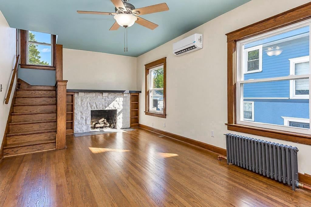 Tall ceilings and ceiling beams at 4217 Holmes Street, Kansas City, MO 64110