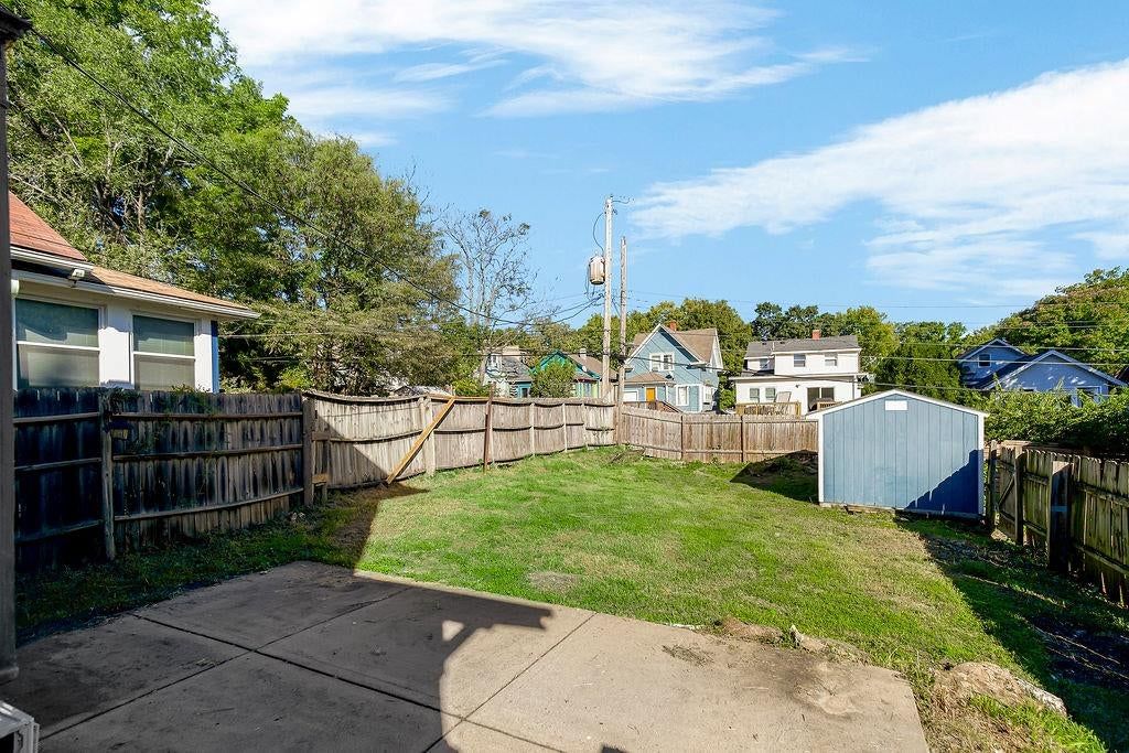 Concrete patio at 4217 Holmes Street, Kansas City, MO 64110