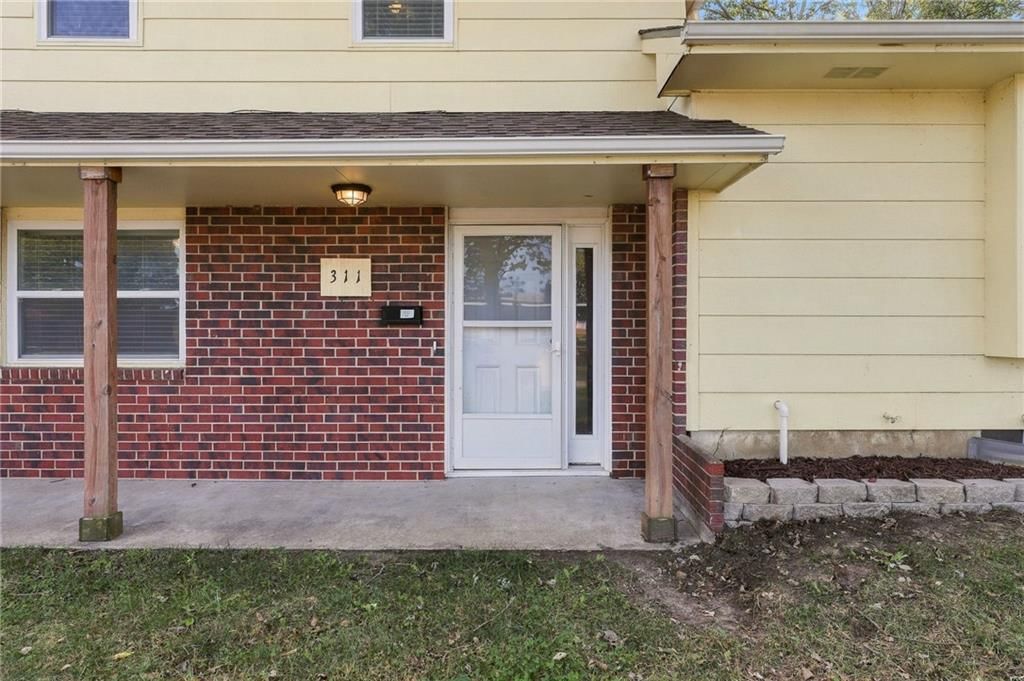 Covered front porch at 311 E Washington Street, Gardner, KS 66030