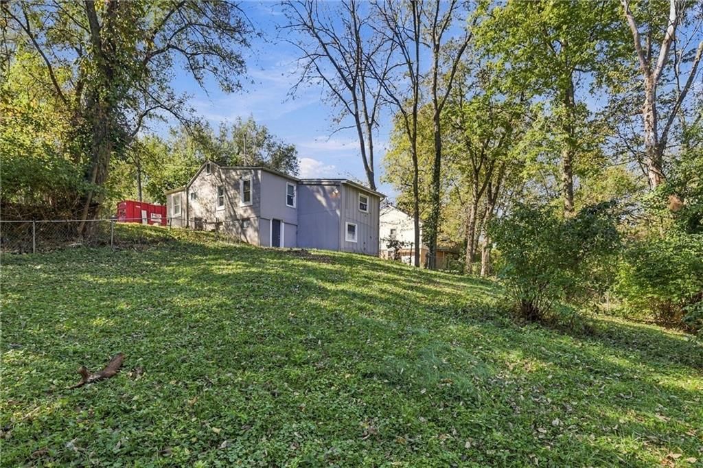 Fenced yard and chain-link fence at 10030 E 22ND Street, Independence, MO 64052